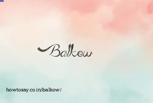 Balkow