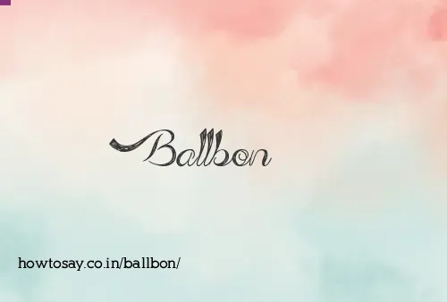 Ballbon