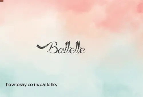 Ballelle