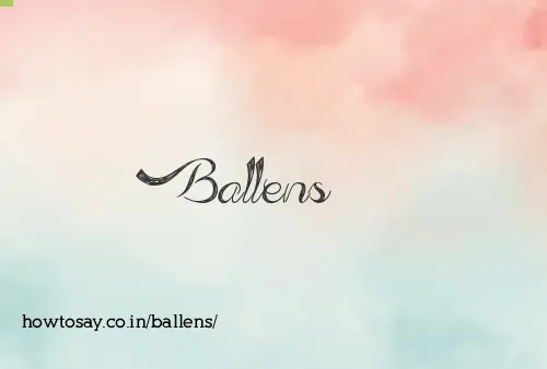 Ballens