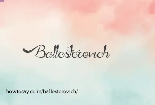 Ballesterovich