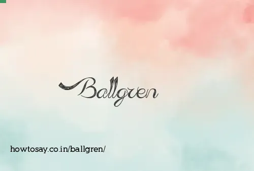 Ballgren