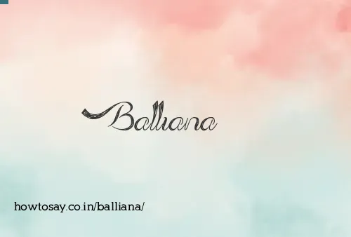 Balliana