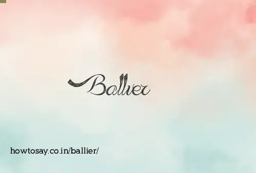 Ballier