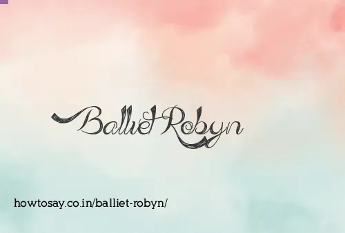 Balliet Robyn