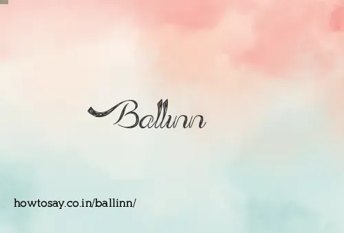 Ballinn