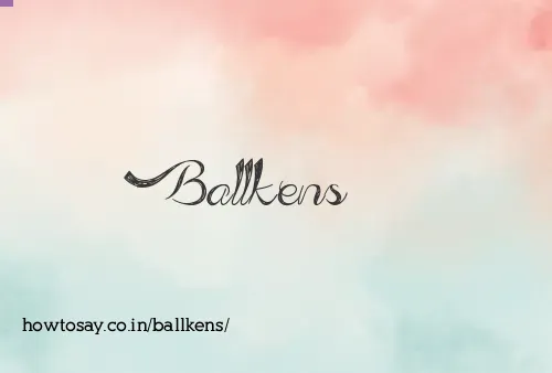 Ballkens