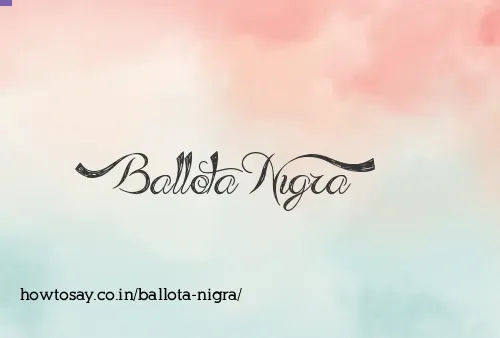 Ballota Nigra