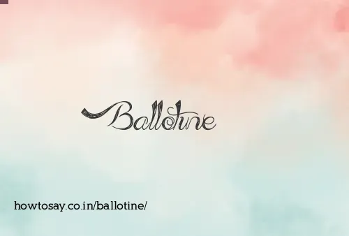 Ballotine