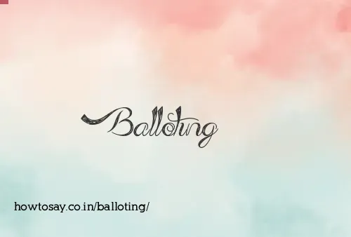 Balloting