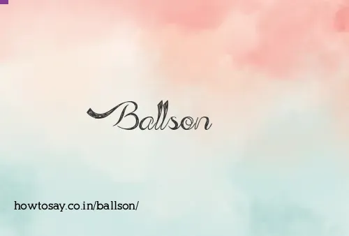 Ballson