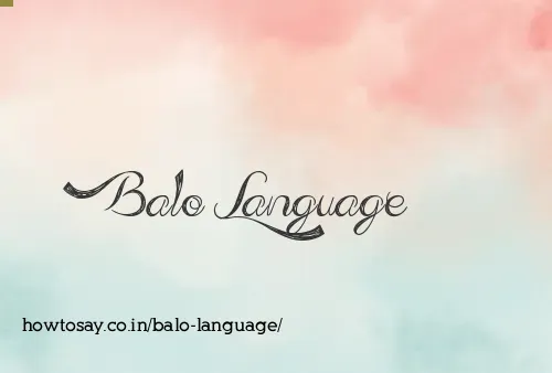Balo Language