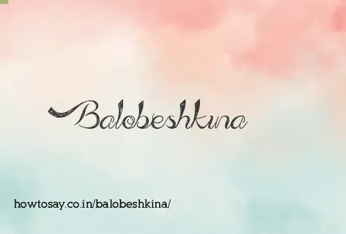 Balobeshkina