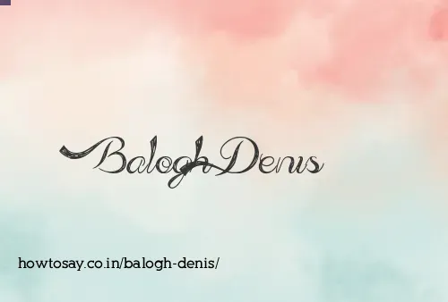 Balogh Denis