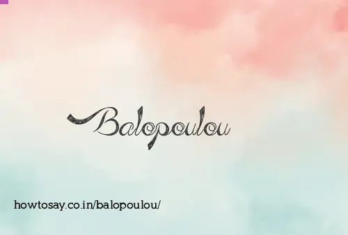 Balopoulou