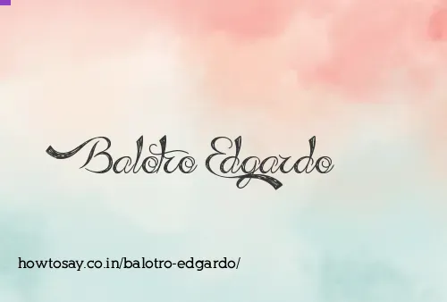 Balotro Edgardo