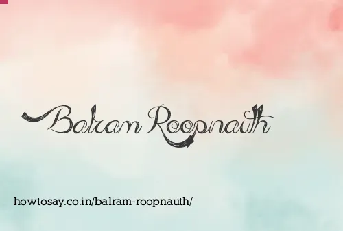 Balram Roopnauth