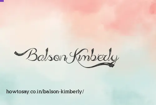 Balson Kimberly