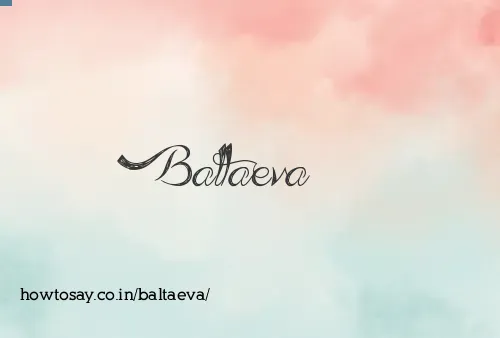 Baltaeva