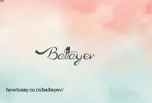 Baltayev