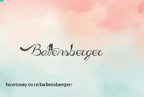 Baltensberger