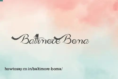 Baltimore Boma