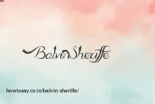 Balvin Sheriffe