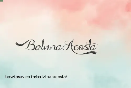 Balvina Acosta