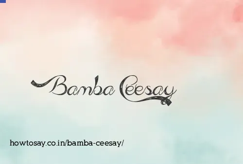 Bamba Ceesay