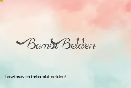 Bambi Belden