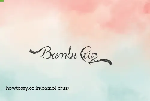 Bambi Cruz