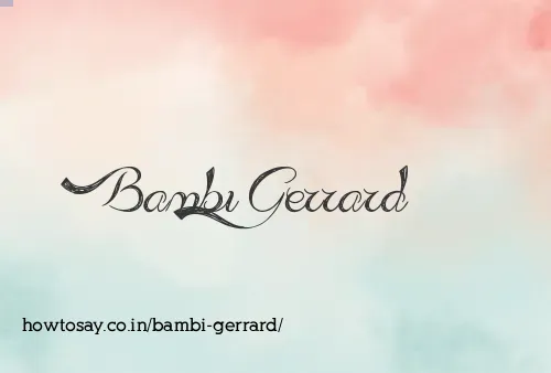 Bambi Gerrard