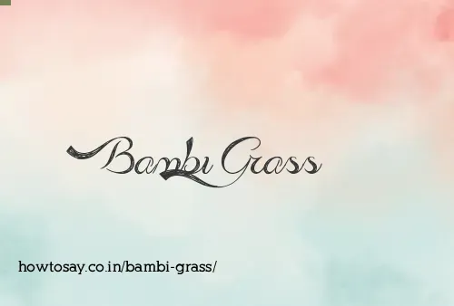 Bambi Grass