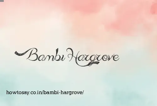 Bambi Hargrove