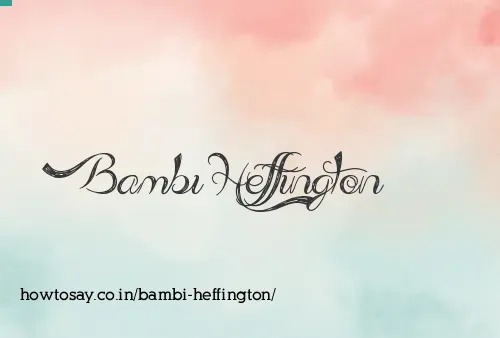 Bambi Heffington