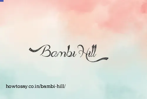 Bambi Hill