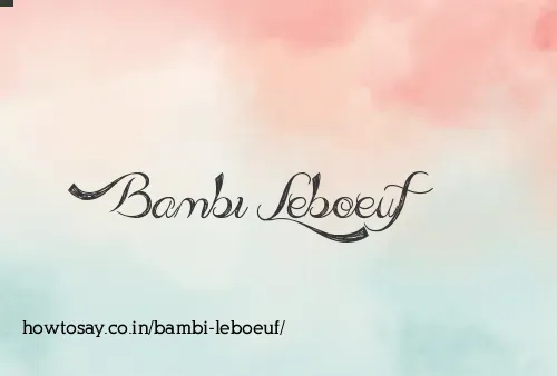 Bambi Leboeuf