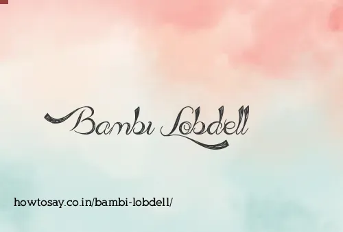 Bambi Lobdell