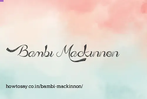 Bambi Mackinnon