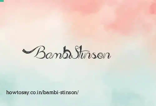 Bambi Stinson