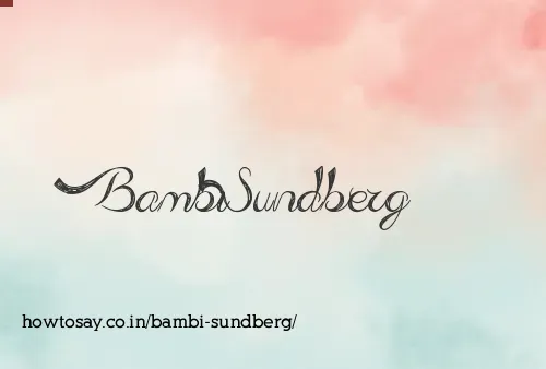 Bambi Sundberg