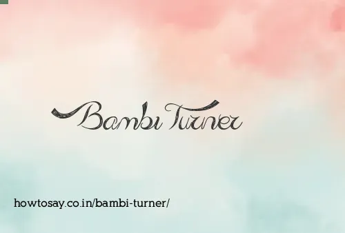 Bambi Turner