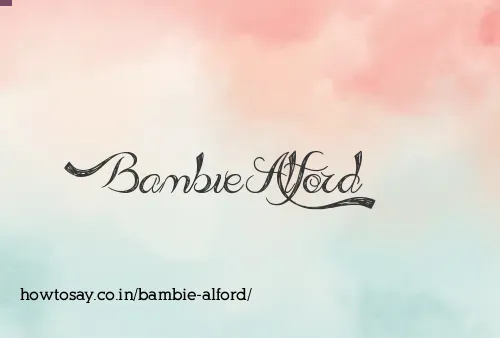 Bambie Alford