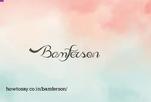 Bamferson