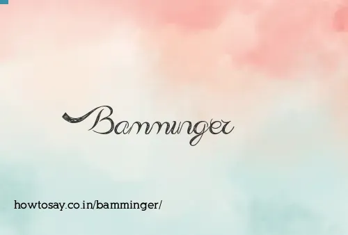 Bamminger