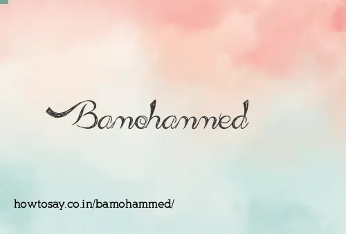 Bamohammed