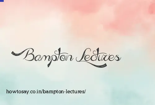 Bampton Lectures
