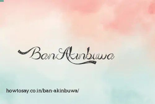 Ban Akinbuwa