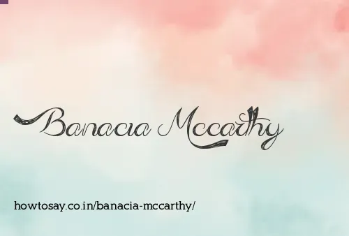 Banacia Mccarthy