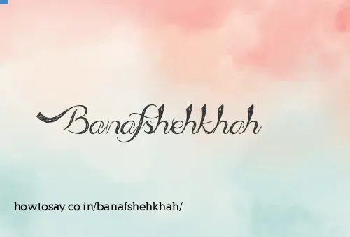 Banafshehkhah